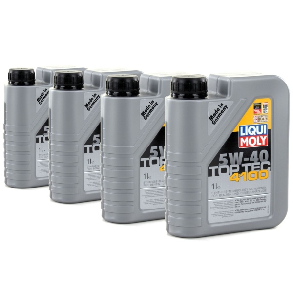 Set 4 Buc Ulei Motor Liqui Moly Top Tec 4100 5W-40 1L 9510